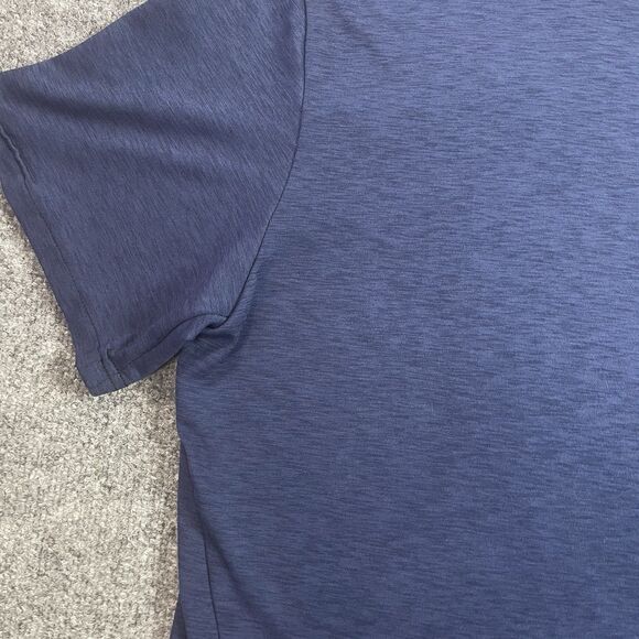 Nike Dri Fit Shirt Mens Extra Large Navy Blue Fitness Performance Crewneck XL - Picture 14 of 16